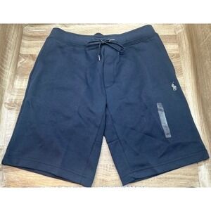 Polo Ralph Lauren Double Knit White Pony Aviator Navy Athletic Shorts NWT - M